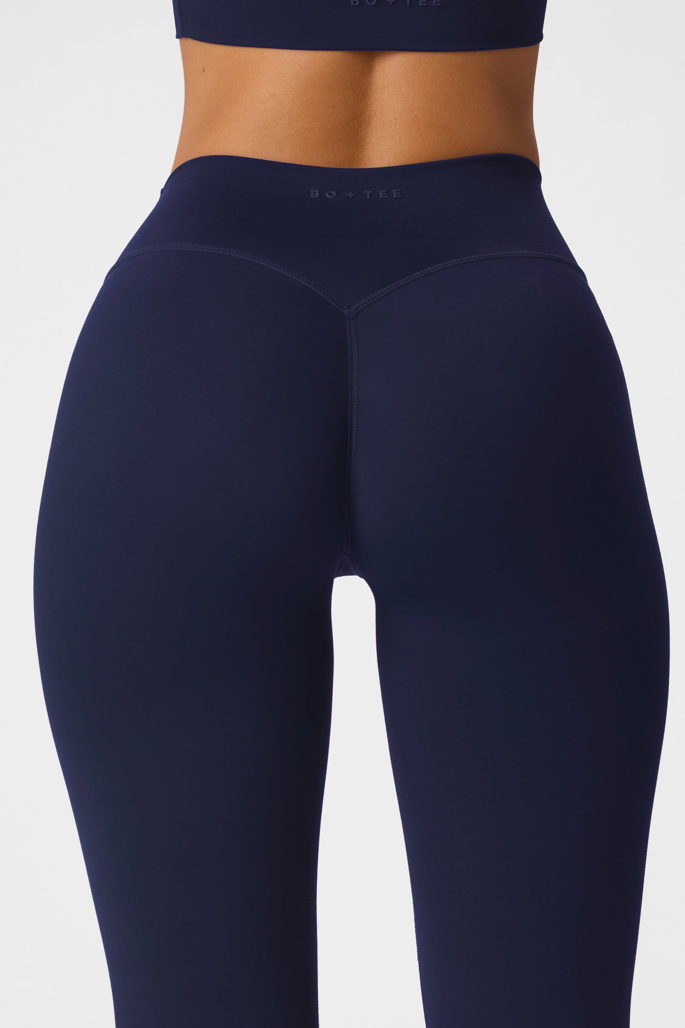 Soft Active 7/8 Leggings in Midnight Navy view 4